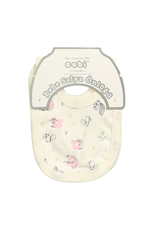 Baby Combed Cotton Oral Secretion Bib 2-Piece (Baby Girl)