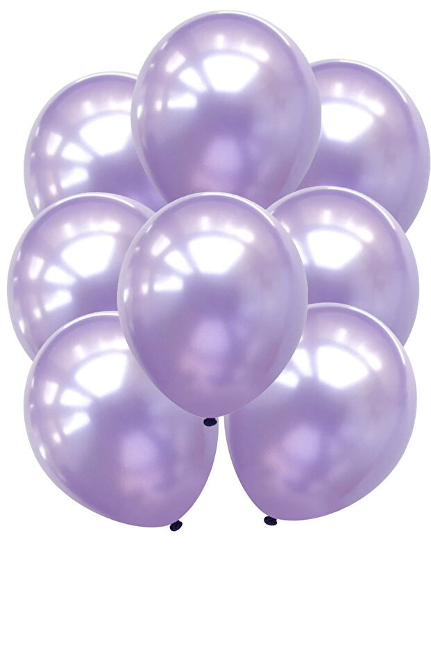 20 Pieces Metallic Pearlescent Purple Lilac Balloon Birthday Flying with Helium