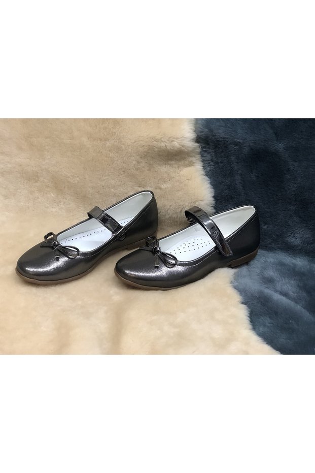Girl's Leather Inside Orthopedic Non-Slip Sole Ballerina Shoes