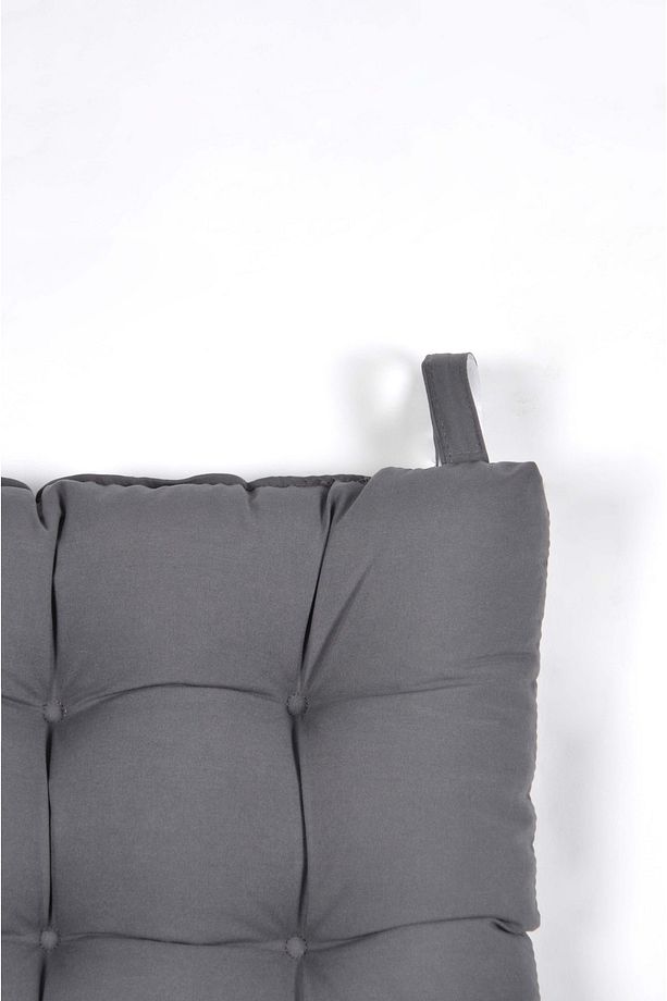 Pofidik Natura 40x40 Rattan Cırtlı Sandalye Minderi - Antrasit - 6