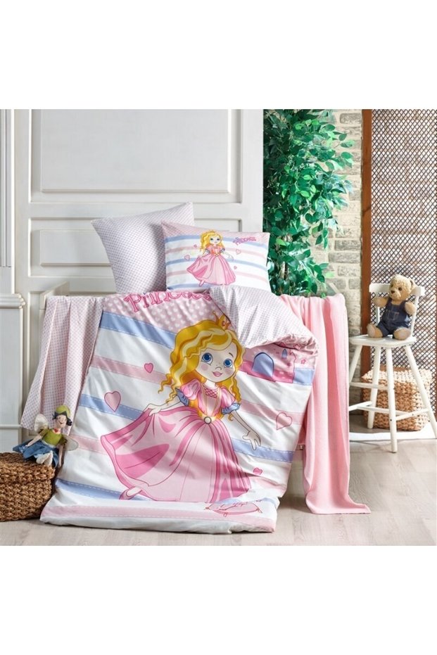 Crystal Princess Baby Duvet Cover Set 100% Cotton