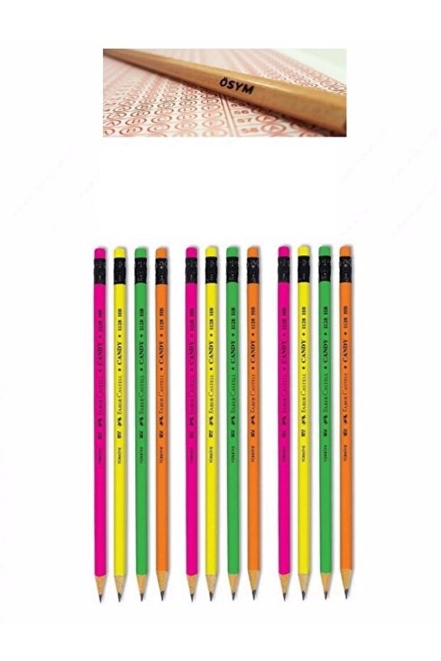 Candy 12 Lead with Eraser + Ösym Lead Pencil