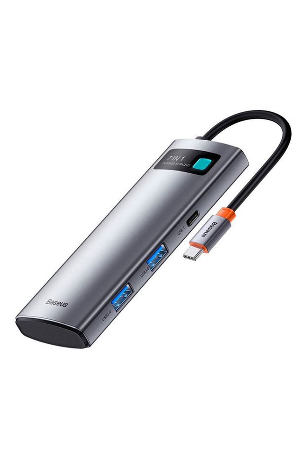 Metal Gleam Series 7in1 Type-c Hub Adaptör Çoklayıcı-gri - 1