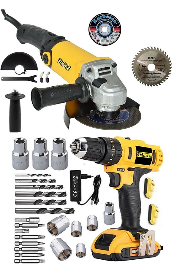 6 Kademe Devir Ayarlı 11000 Rpm Taşlama Şarjlı Matkap 58vf Xrset - 1