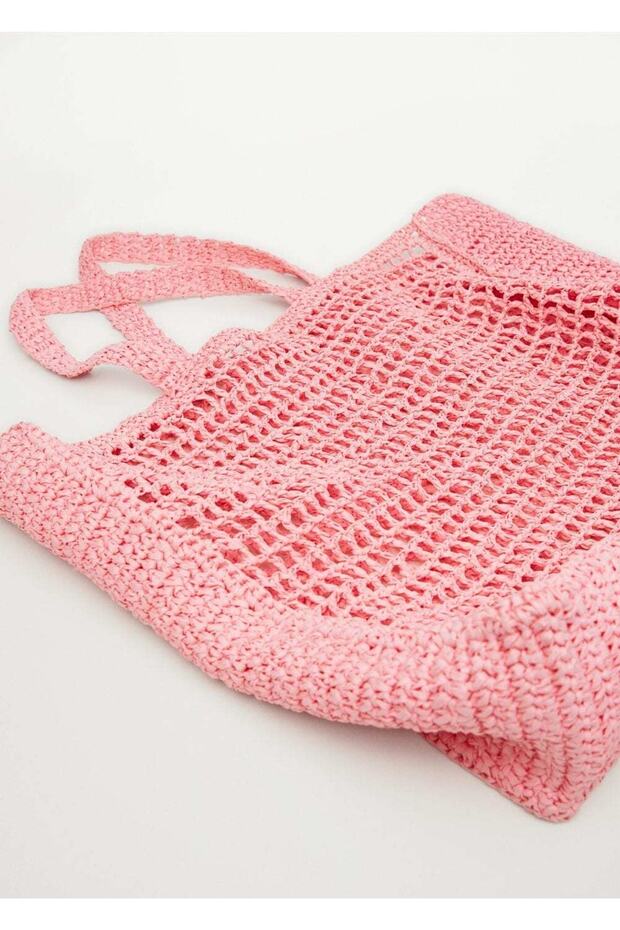 Hasır Shopper Çanta - 4