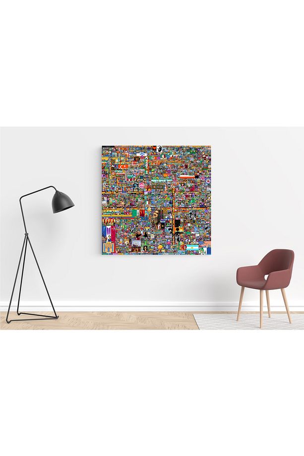 Reddit R/place Kanvas Tablo, Elraenn Twitch Kanvas Tablo, Reddit Savunma Hattı Kanvas Tablo - 3