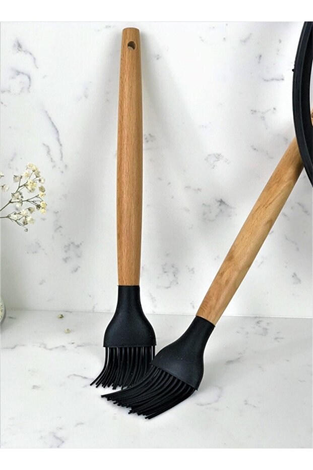 Bambu Saplı Silikon Fırça