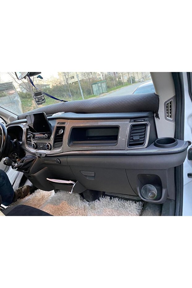 طلاء وحدة التحكم الكربونية المتوافق مع Transit 2020 - 2