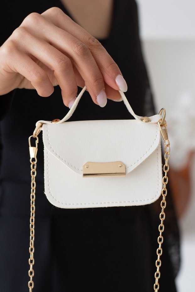 Women's White Shoulder Bag