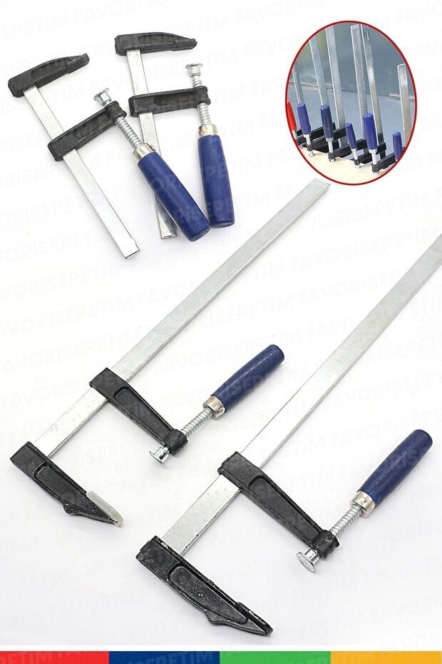 Bhd Tools Yüksek Kalite F Tipi Ahşap Çelik Mobilyacı İşkencesi Kıskaç İşkence 3lü Set - 5
