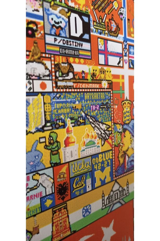 Reddit R/place Kanvas Tablo, Elraenn Twitch Kanvas Tablo, Reddit Savunma Hattı Kanvas Tablo - 6