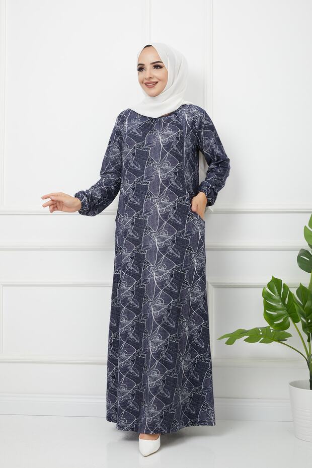 Patterned Maxi Dress - 1