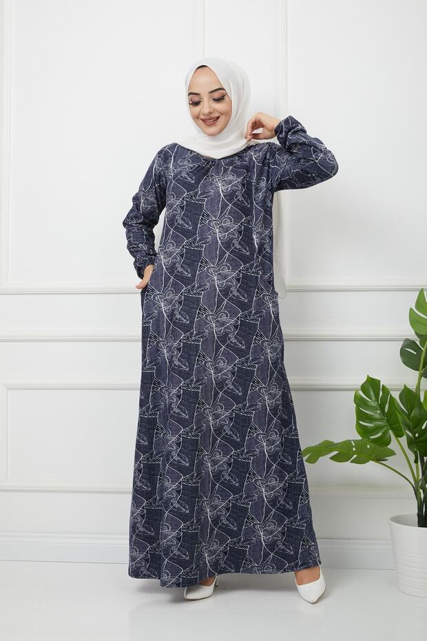 Patterned Maxi Dress - 4