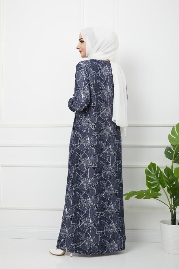 Patterned Maxi Dress - 6