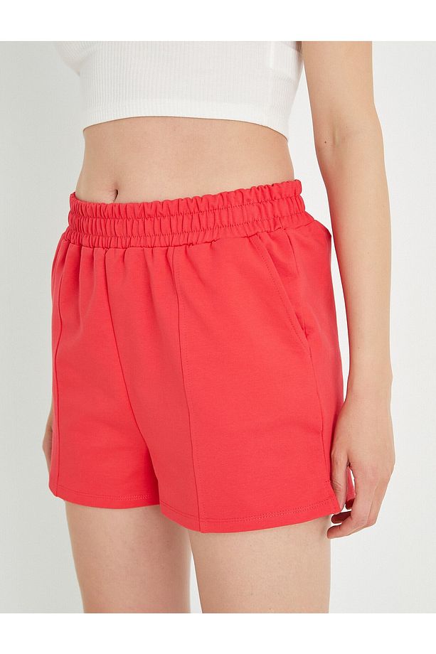 Cepli Mini Şort Beli Lastikli - 5