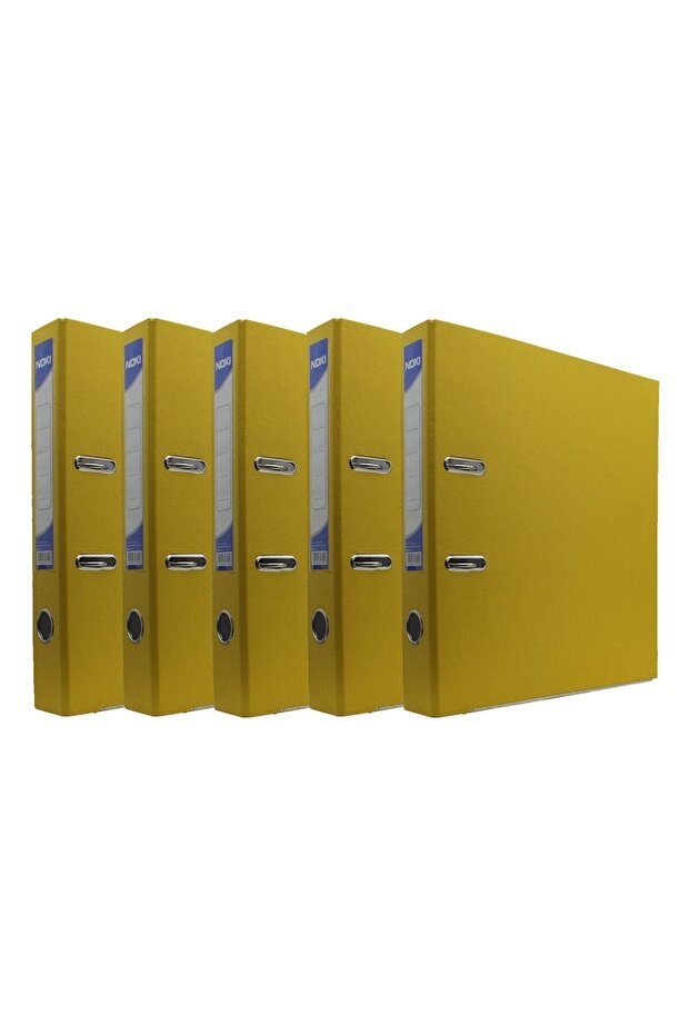 Narrow Plastic Folder (56412-030) Yellow 5 Pack - 1
