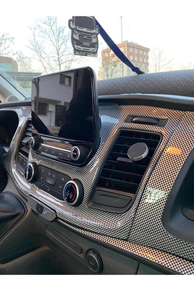 طلاء وحدة التحكم الكربونية المتوافق مع Transit 2020 - 3