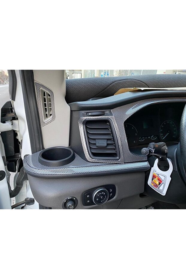 طلاء وحدة التحكم الكربونية المتوافق مع Transit 2020 - 7