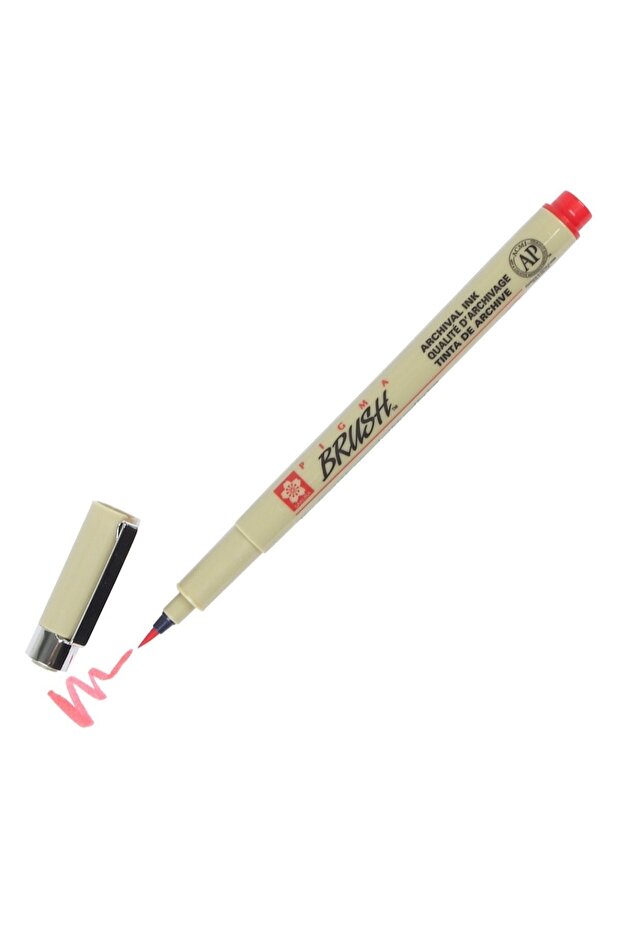 Pıgma Brush Pen Red N19