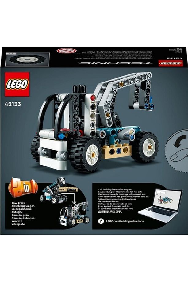 ® Technic Teleskopik Yükleyici 42133 # 7 Yaş Ve Üzeri Araçları Seven Çocuklar Için 2#si 1 Arada - 4