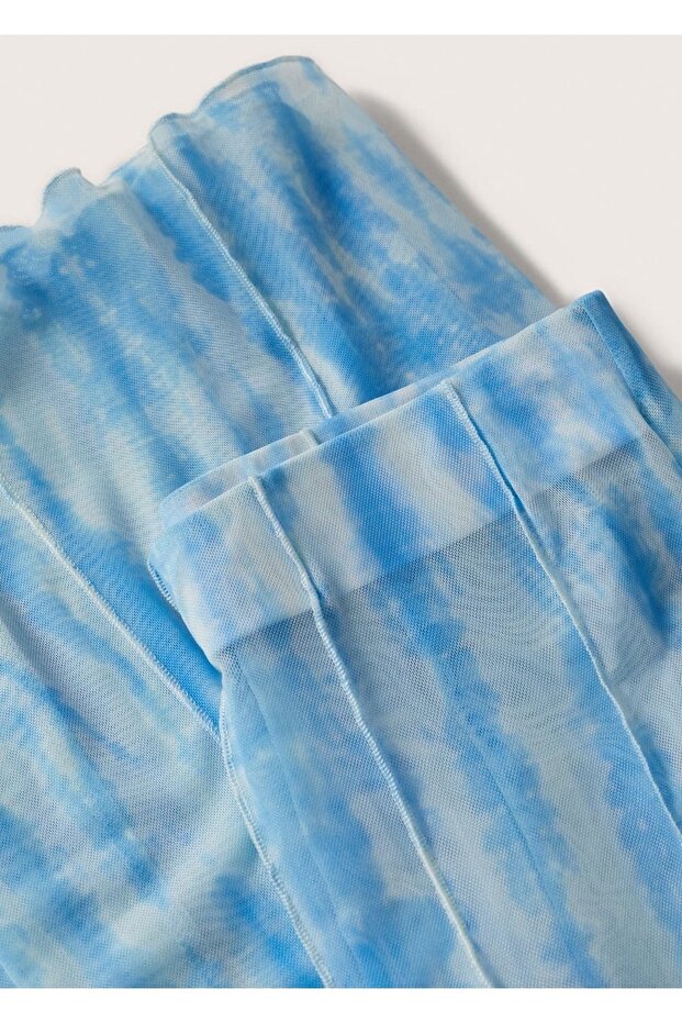 Wideleg Patterned Trousers - 7