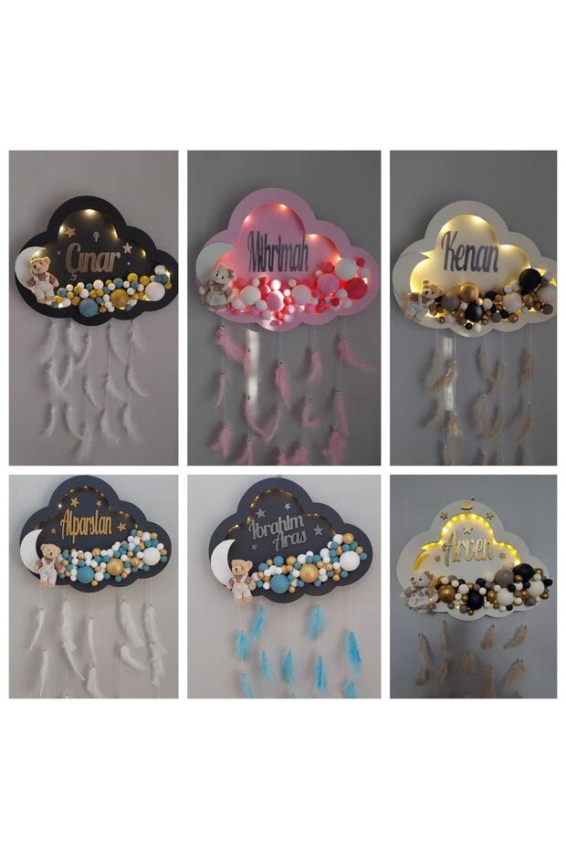 Led Işıklı Bubble Bebek Kapı Süsü