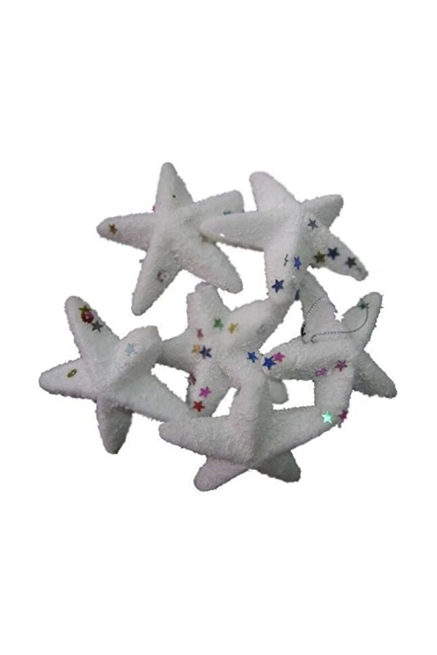Christmas Styrofoam White Color Star Shaped Christmas Pine Tree Ornament