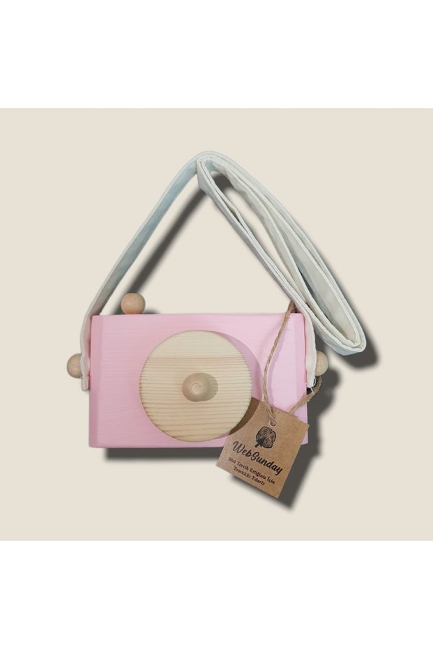 Decorative Organic Camera, 1 2 3 Year Old Boys And Girls Montessori Toy - Baby Pink