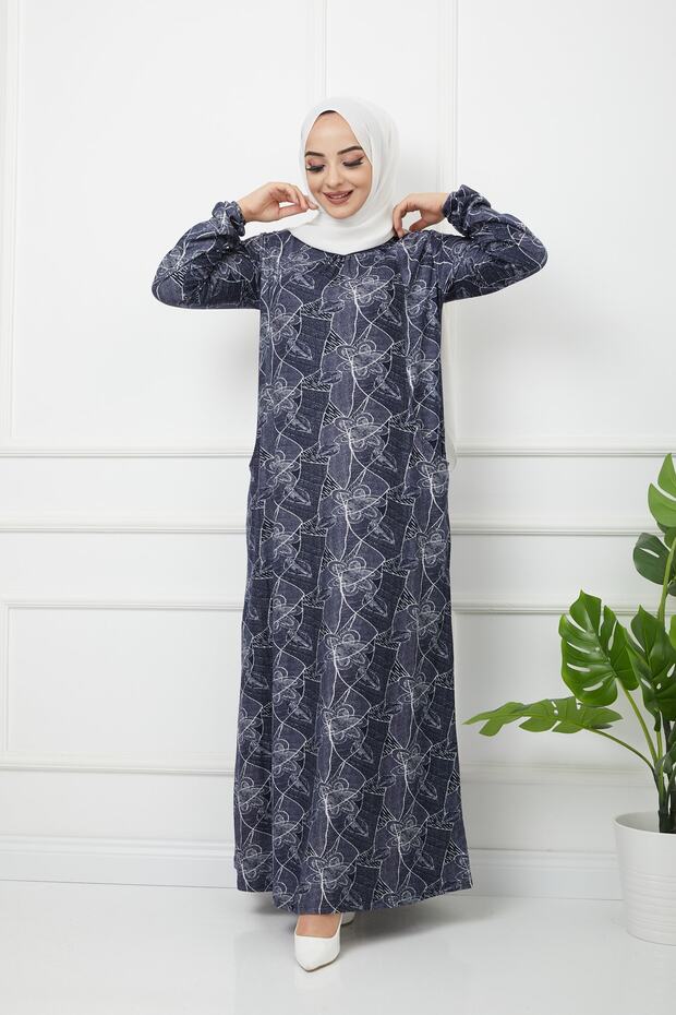 Patterned Maxi Dress - 3