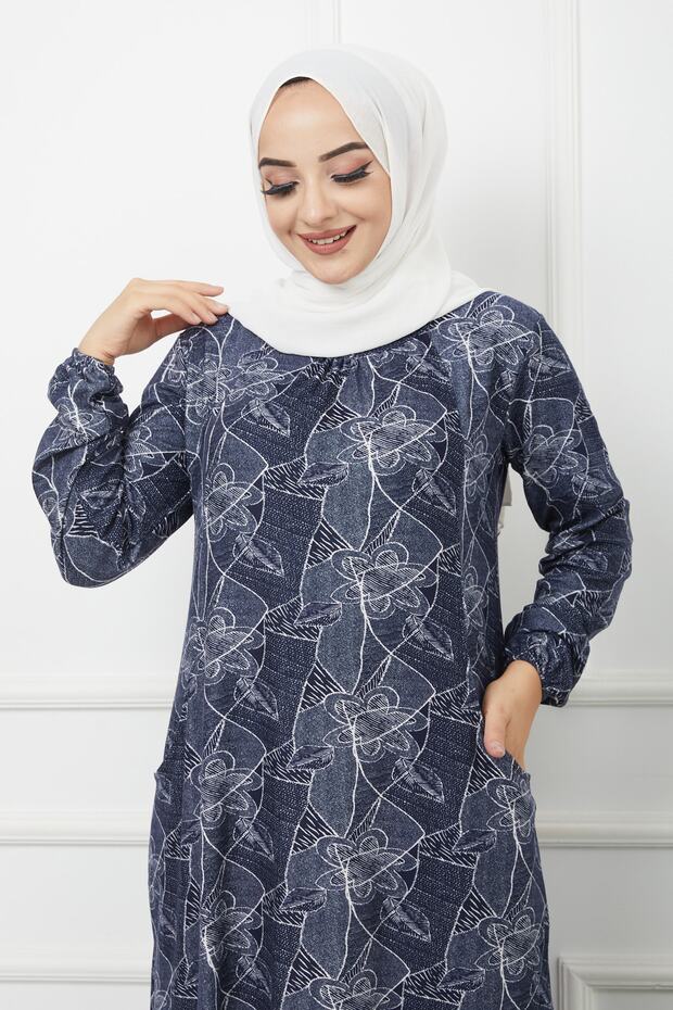 Patterned Maxi Dress - 5
