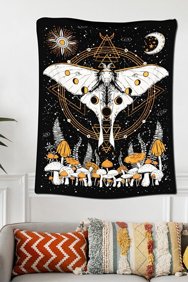 Trippy Mushroom Wall Tapestry 70x100 Cm