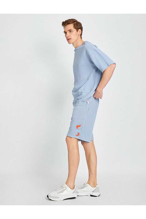 Slim Fit Çift Cep Şort - 1