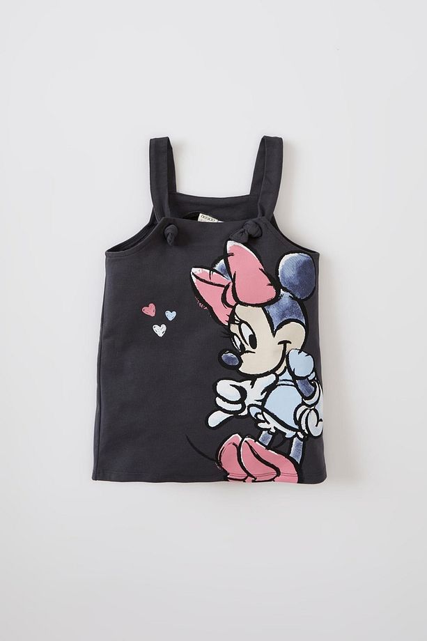 Kız Bebek Minnie Mouse Lisanslı Salopet Elbise - 5
