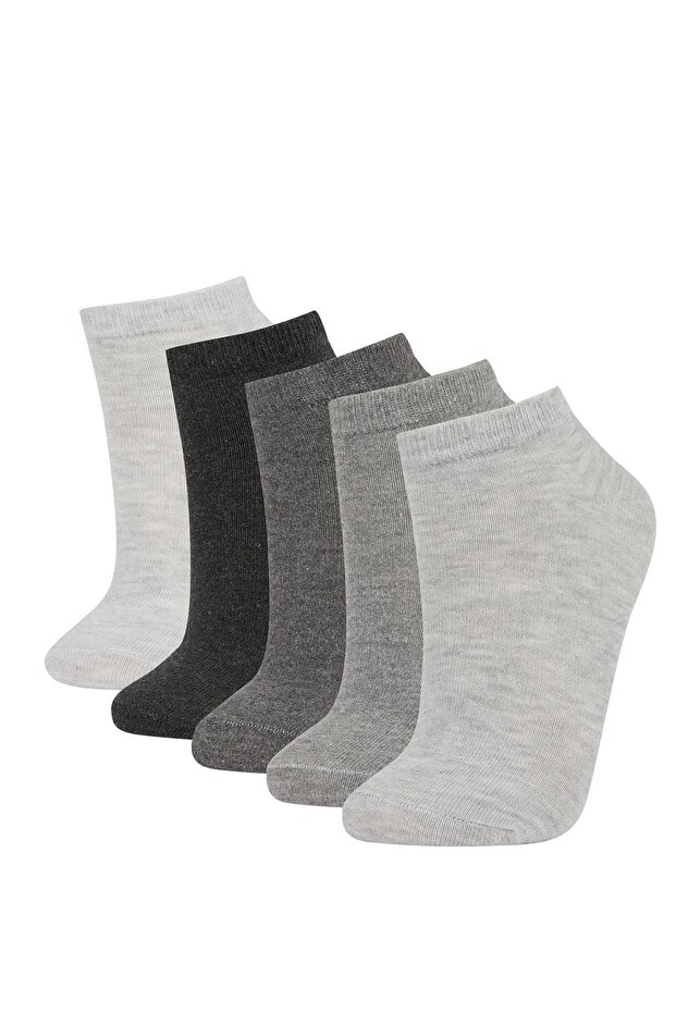 Women's 5-Piece Cotton Booties Socks W9169Azns