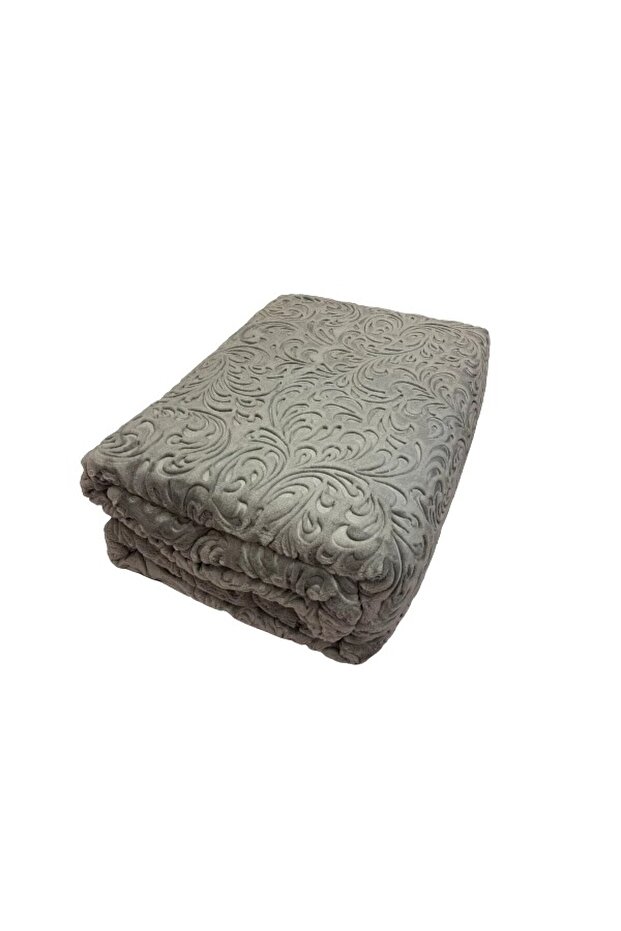 Gri Süper Soft Çift Kişilik Battaniye - 1