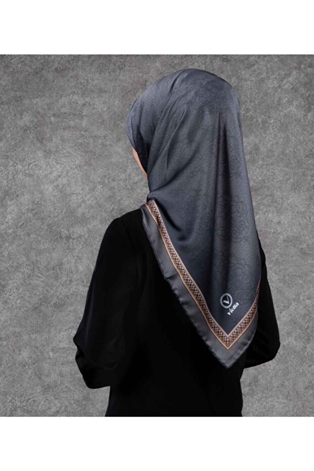 Women's Twill Scarf Gray 90X90