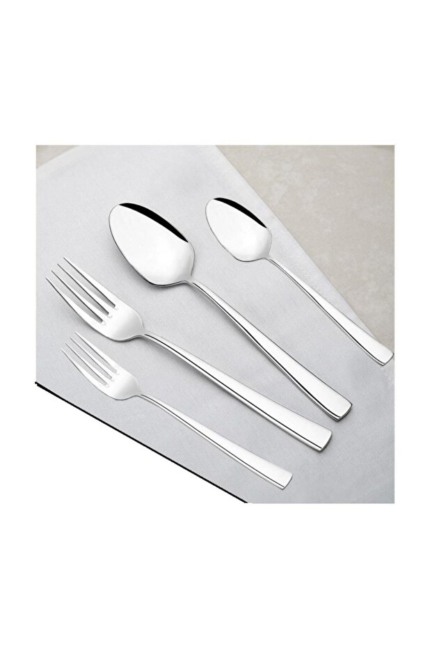 Deniz Sade 24 Prç. Çatal Kaşık Takımı Seti 6 Kişilik - 1