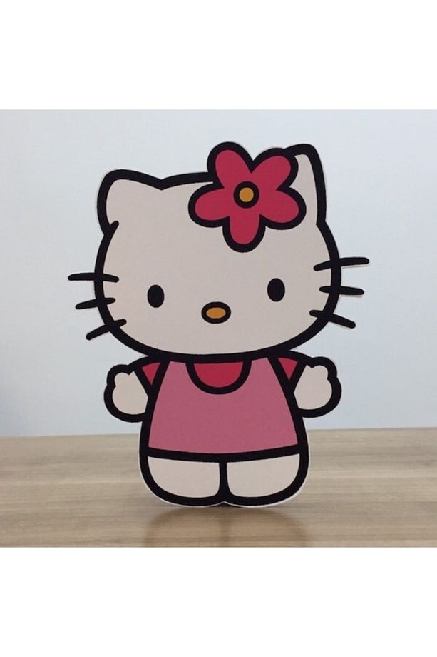 Hello Kitty Konsept Doğum Günü Maketi – Ayaklı Pano- 50cm - 1