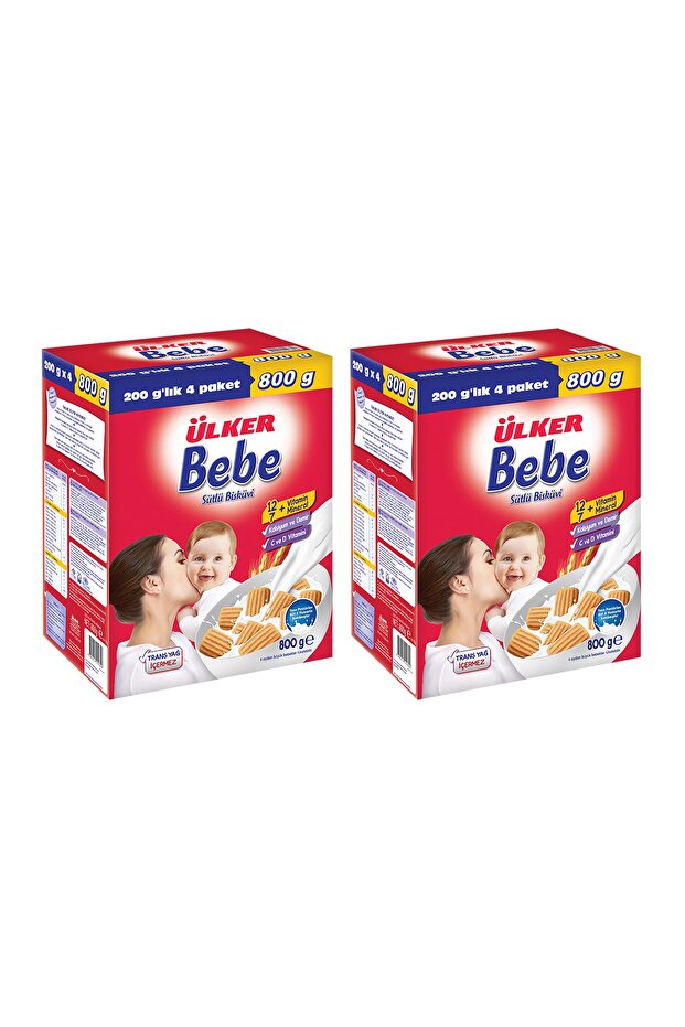 Bebe Bisküvisi 2'li 800 gr - 1