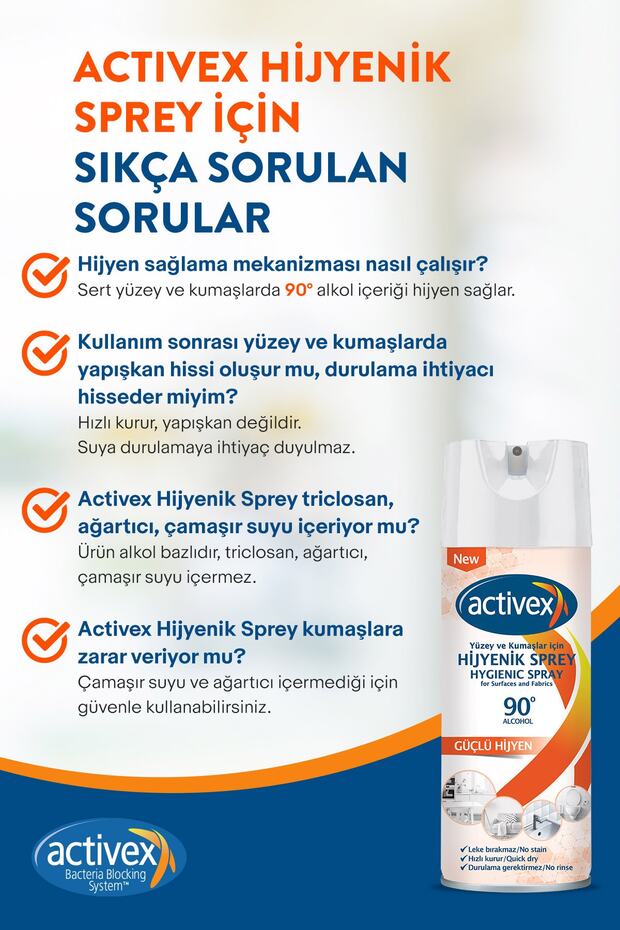 Hijyenik Kumaş Ve Yüzey Spreyi 400ml X 2 Adet - 3