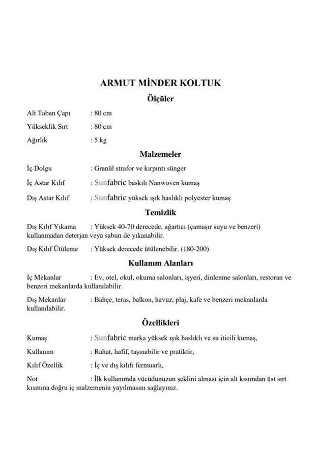 Armut Koltuk - 6