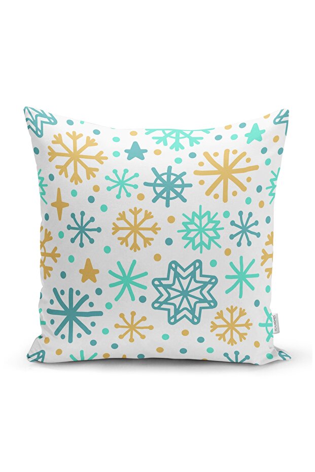 Colorful Geometric Patterned Digital Printed Modern Rectangular Pillow Case on White Background - 1