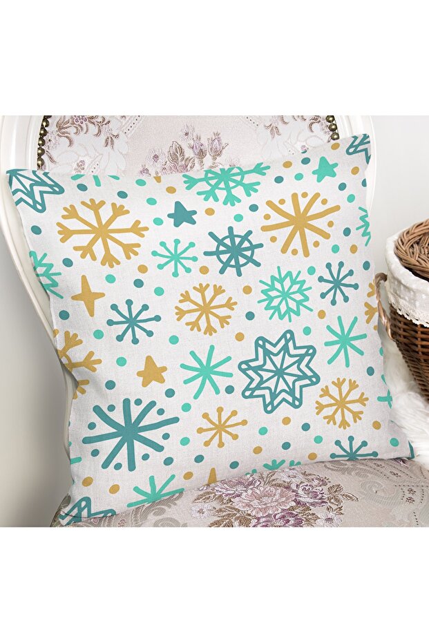 Colorful Geometric Patterned Digital Printed Modern Rectangular Pillow Case on White Background - 2