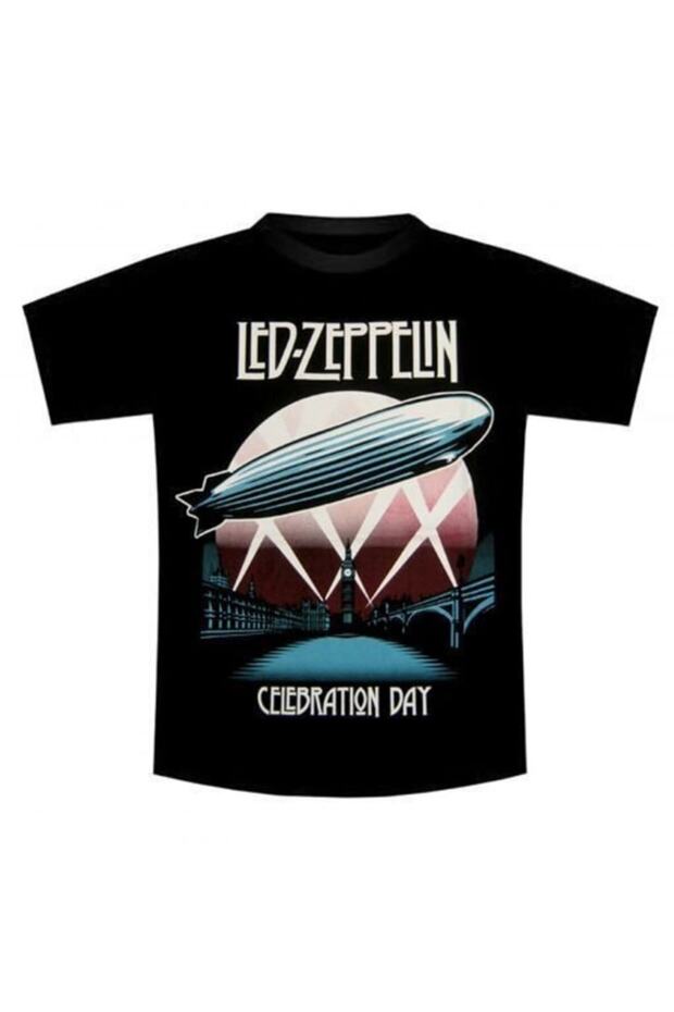 Led Zeppelin Black Men's T-Shirt(6) m