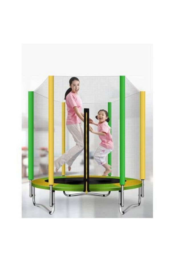 Fileli Trambolin 140 Cm Katlanabilir Çocuk Trambolini - 1