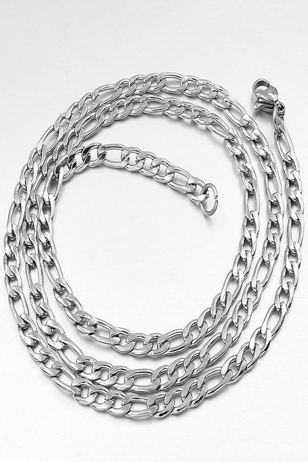 Figaro Steel Stainless Non-Tarnish Women's Men's Necklace