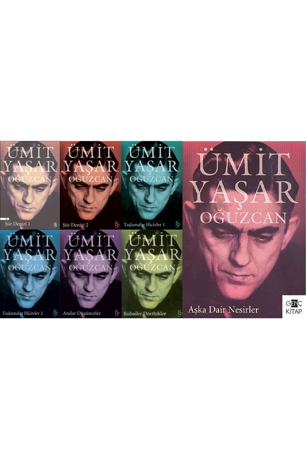 Ümit Yaşar Oğuzcan 7 Kitap Set Şiir Denizi 1-2 Taşlamalar Hicivler 1-2 Anılar Dörtlükler Aşka Dair - 1