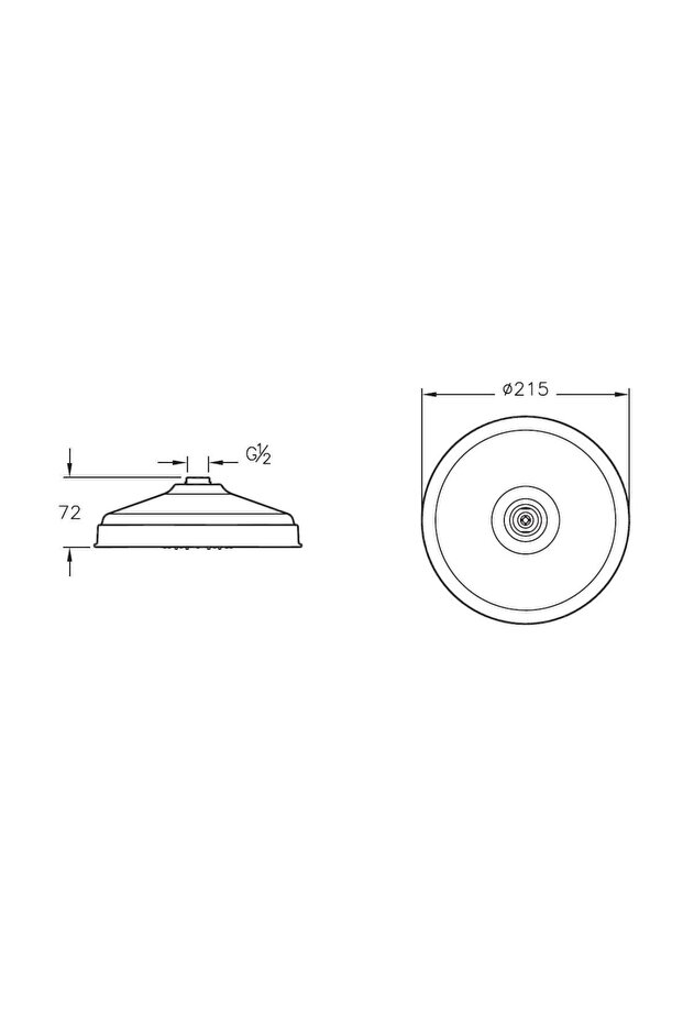 Elegance A45659 Duş Başlığı, Krom - 2
