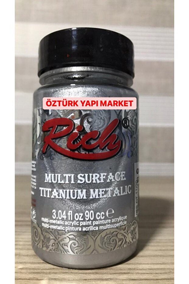 Multi Surface Titanium Metalik Boya 90cc Gümüş - 1