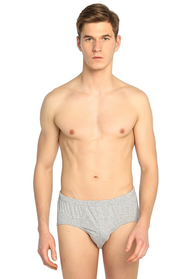 Men's Gray 6-Piece Slip Panties Mrt0005g6